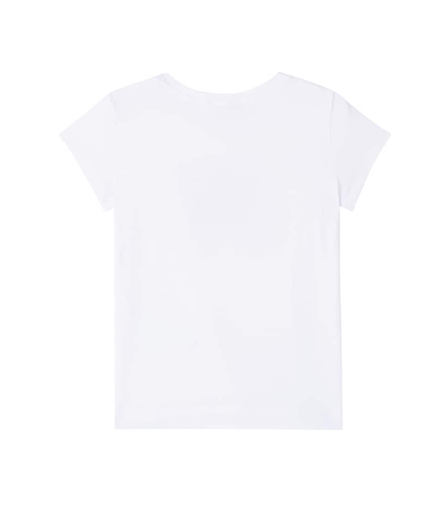 Printed cotton-blend jersey T-shirt