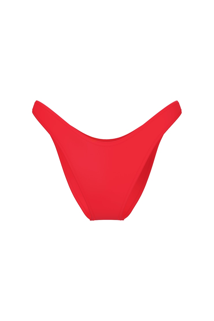 Boomerang Cheeky Bikini Bottom - Red - Women Clothing