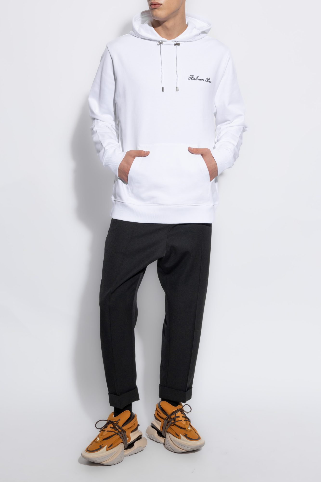 Hooded Sweatshirt, Men's, White