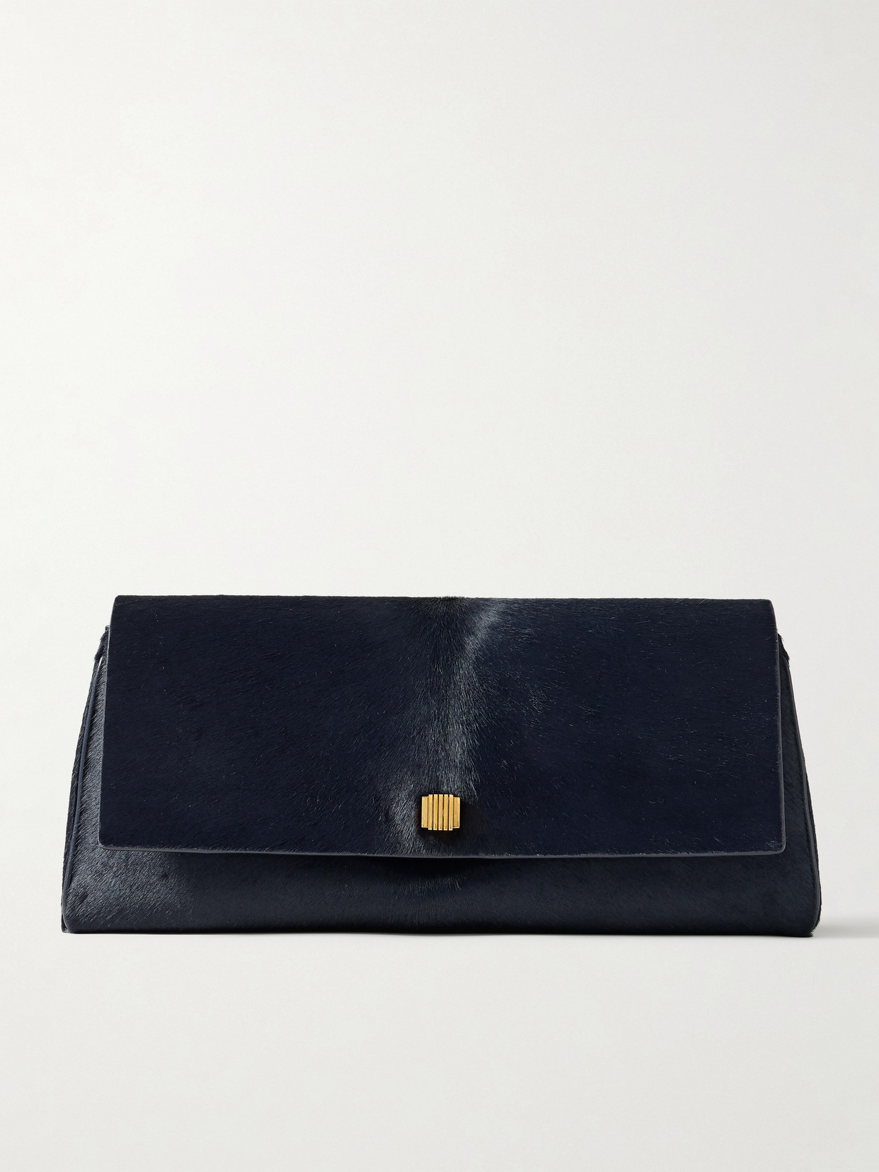 Audrey Calf Hair Clutch - Blue