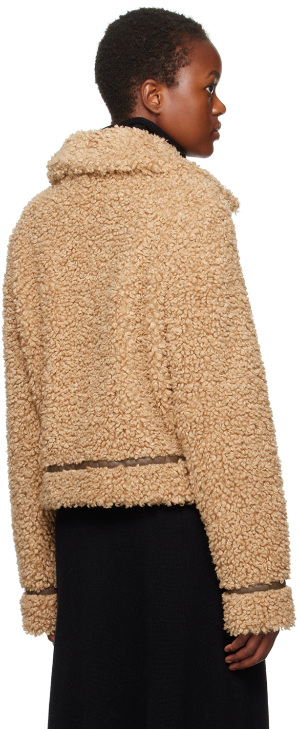 Stand Studio Brown Audrey Faux-Shearling Jacket