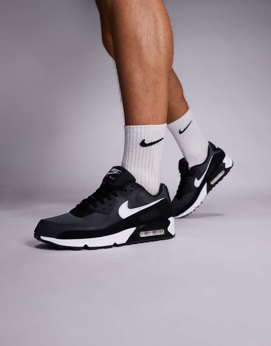 Air Max 90 sneakers in gray and white