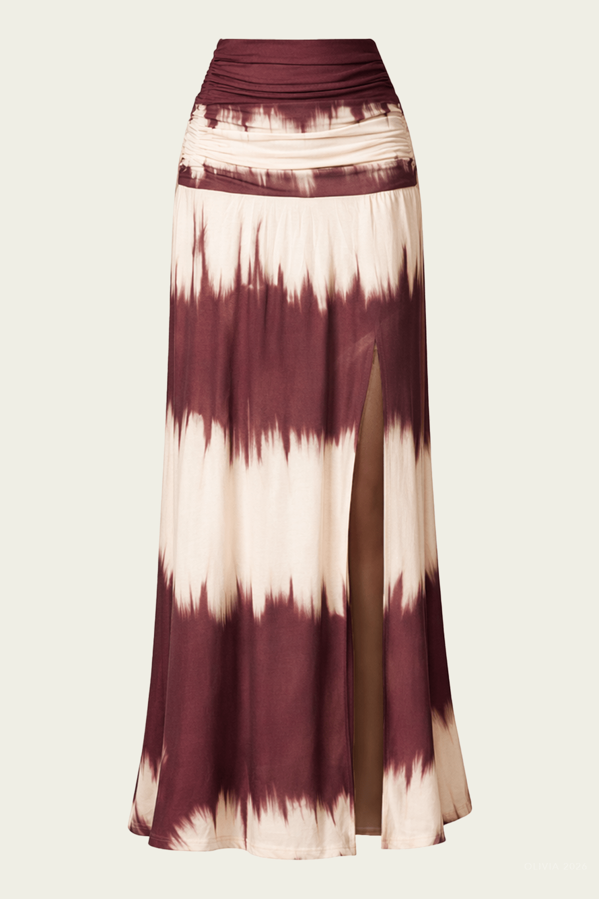 Bromelia Skirt in Tye Dye Cabernet