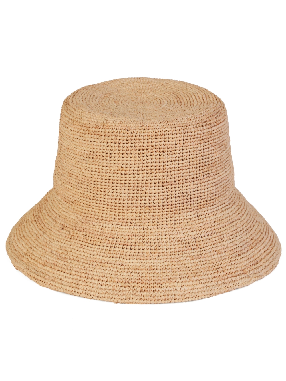 Interwoven-design bucket hat - Neutrals