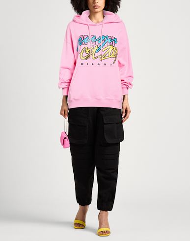 Woman Sweatshirt Pink Size XXS Cotton