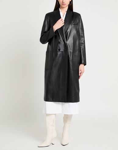 Woman Coat Black Size 6 Lambskin