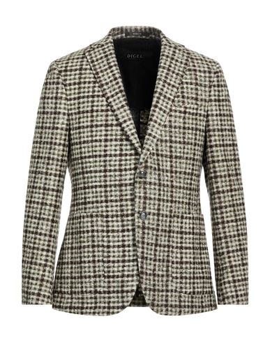 Man Blazer Dark brown Size 38 Virgin Wool, Cotton, Polyester