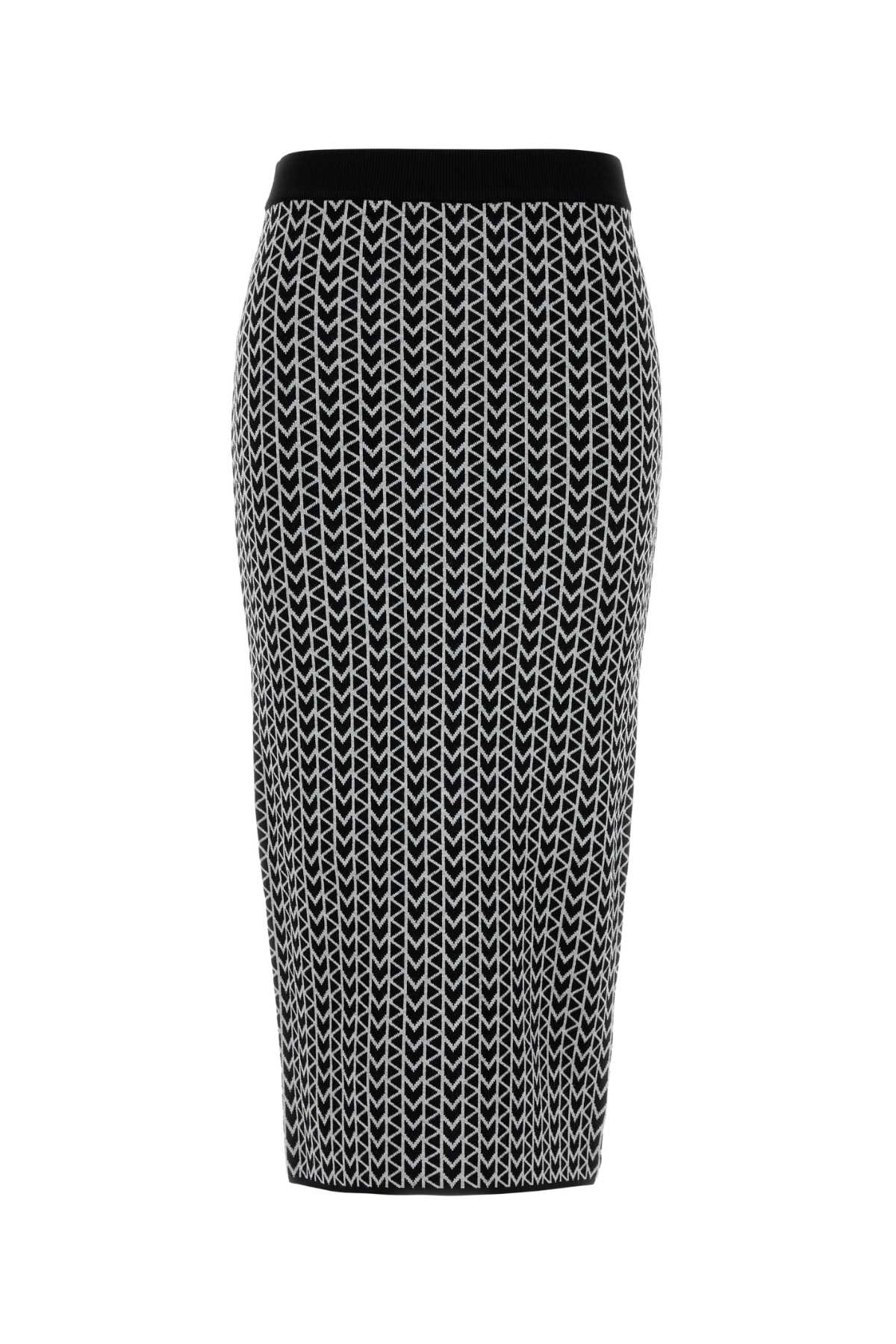 Jacquard Skirt — Gray