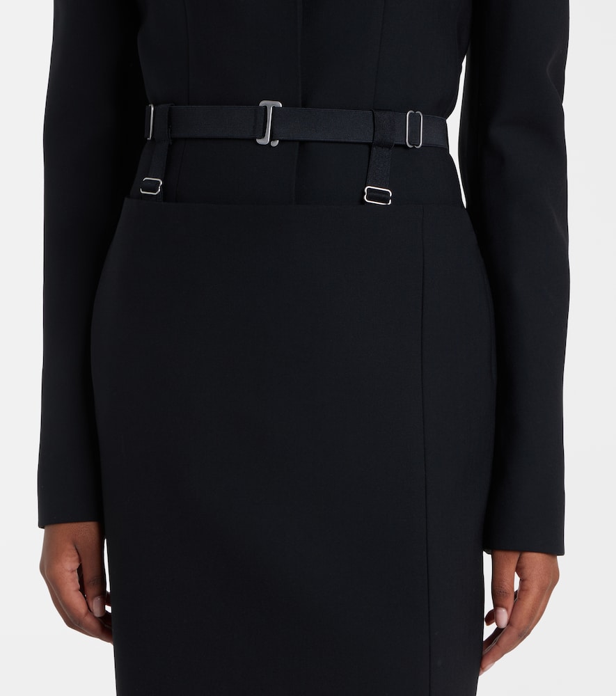 Cutout pencil skirt