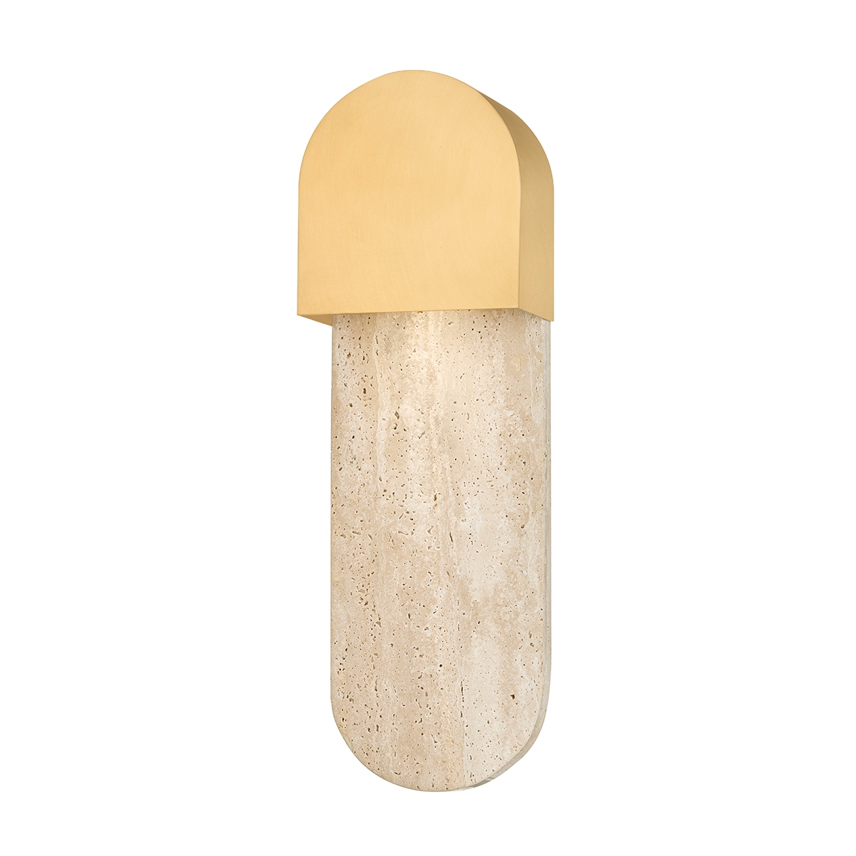 Aged Brass One Light Wall Sconce from the Hobart Collection