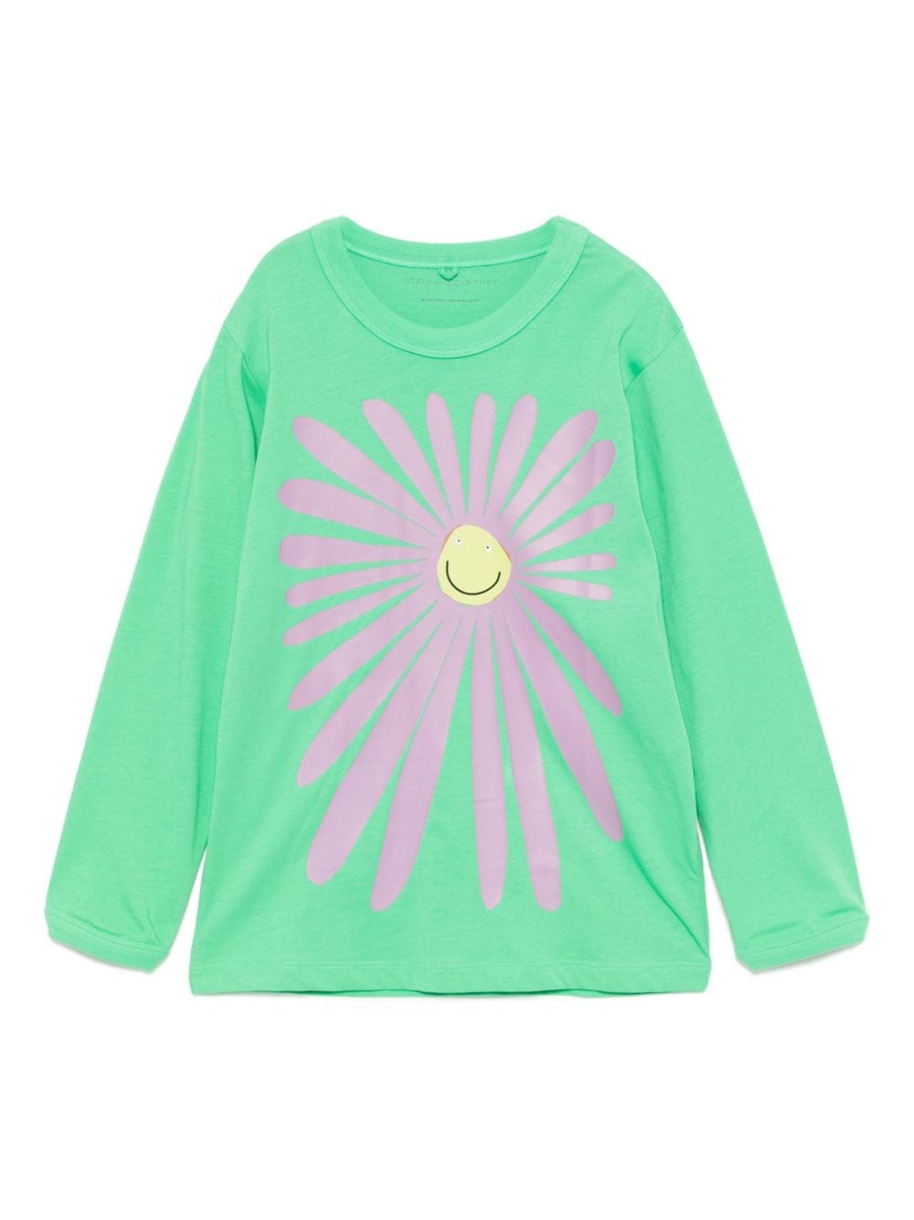 Floral-print long-sleeves T-shirt - Green