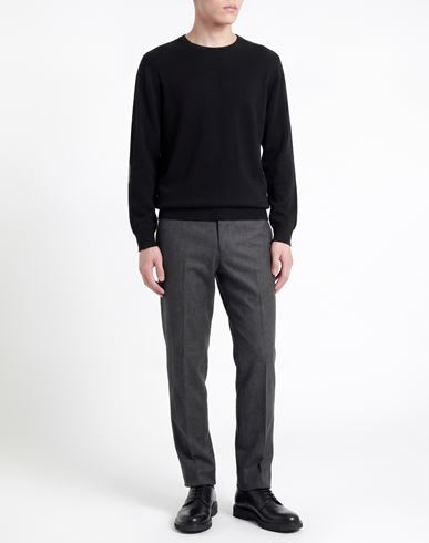 Man Sweater Black Size 48 Wool
