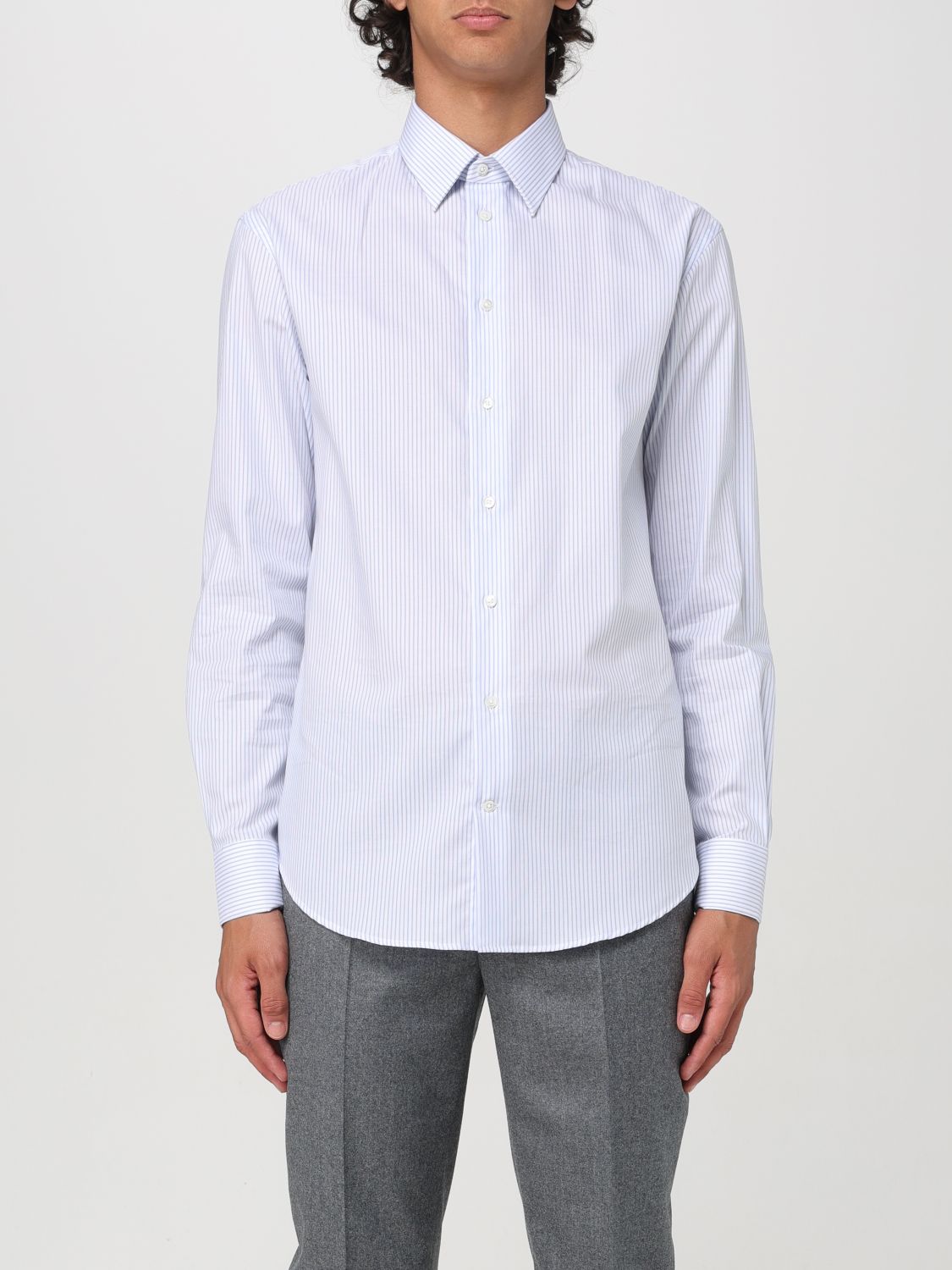 Shirt Men color Gnawed Blue
