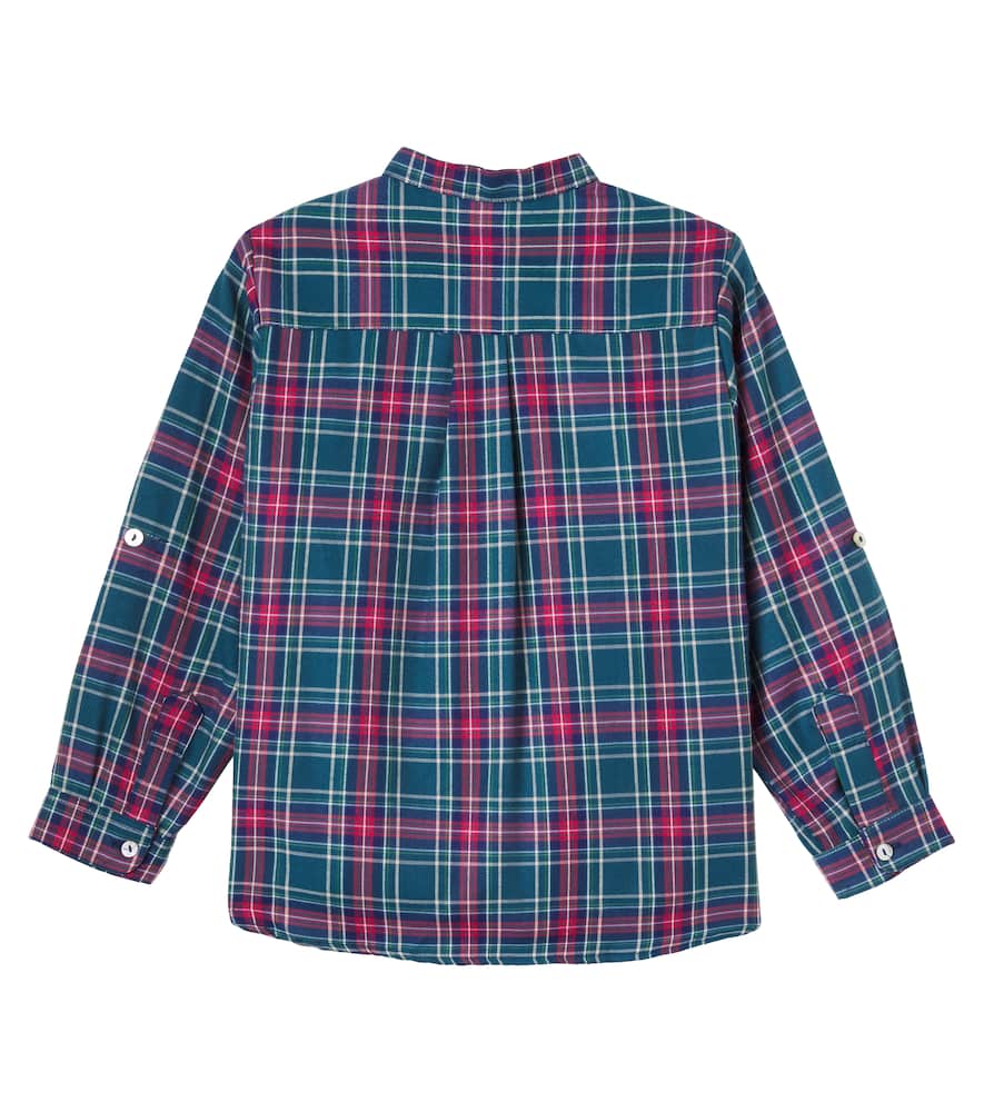 Mateo tartan cotton-blend shirt