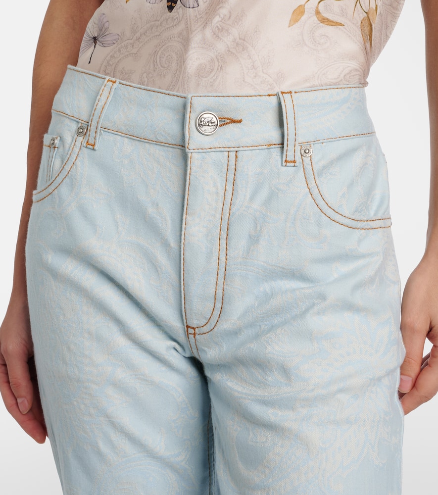 Pegaso embroidered flared jeans