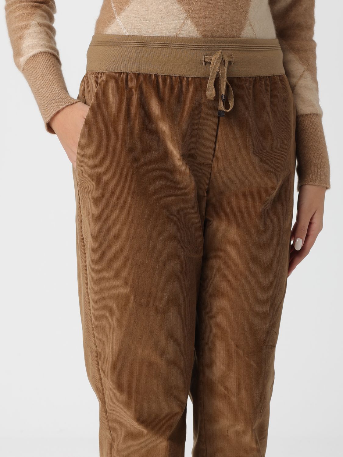 Pants Woman color Brown