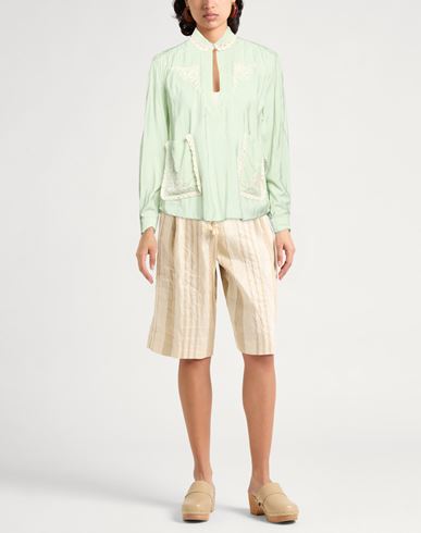 Woman Shirt Light green Size 3 Viscose, Polyamide