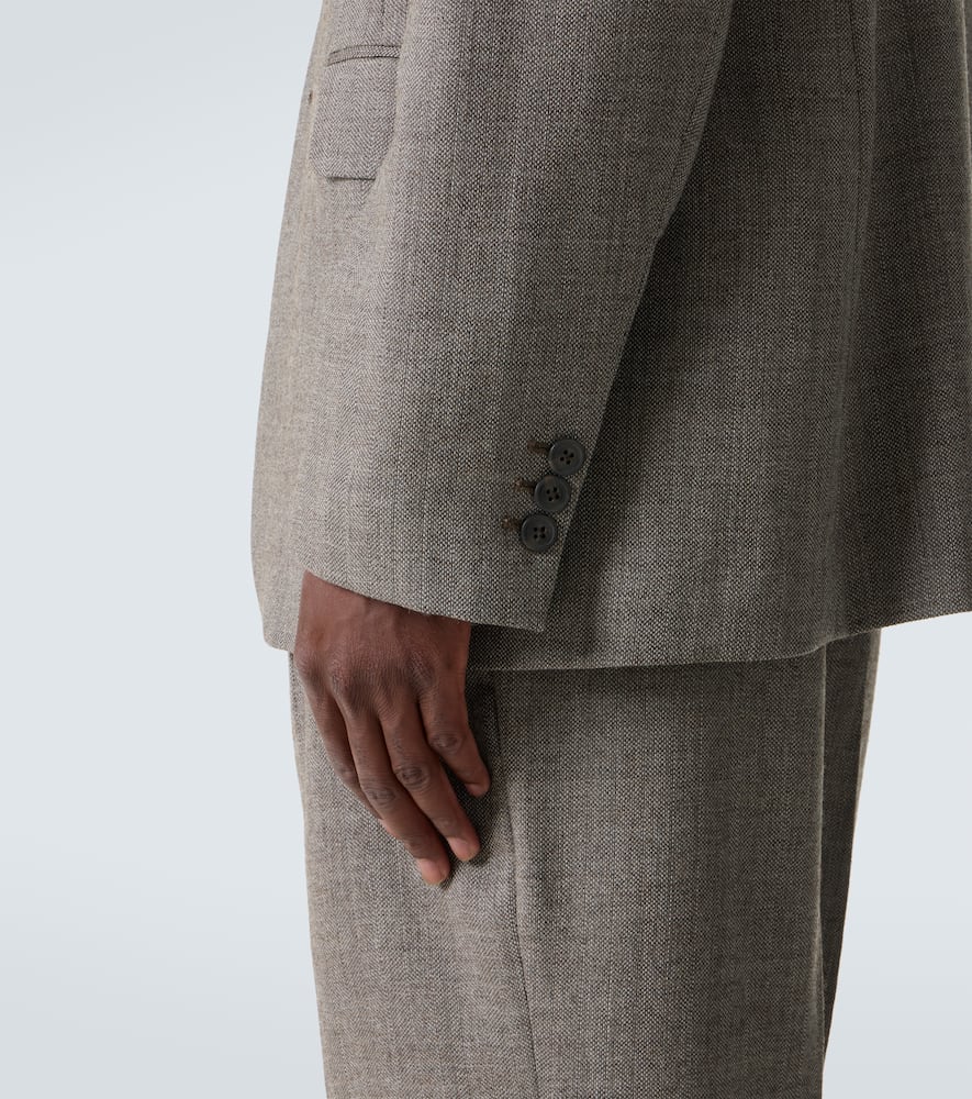 Ceremony herringbone virgin wool blazer