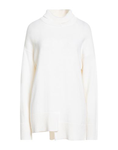 Woman Turtleneck Ivory Size 6 Wool, Viscose, Polyamide, Cashmere