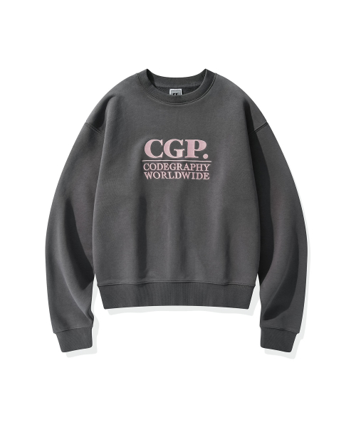 Square Logo Sweatshirt_Charcoal