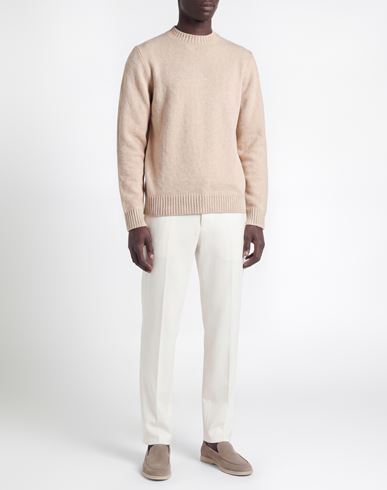 Man Sweater Beige Size 44 Wool