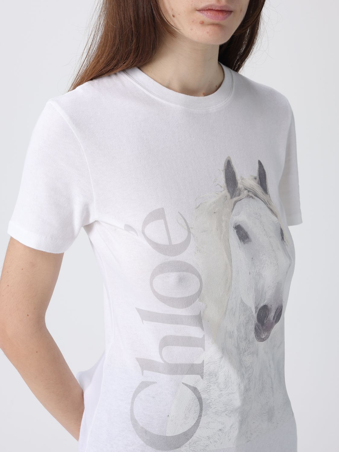 T-Shirt CHLOÉ Woman color White