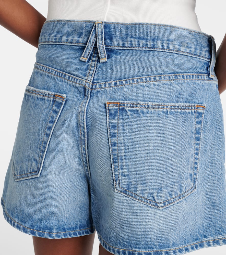Mila mid-rise denim shorts