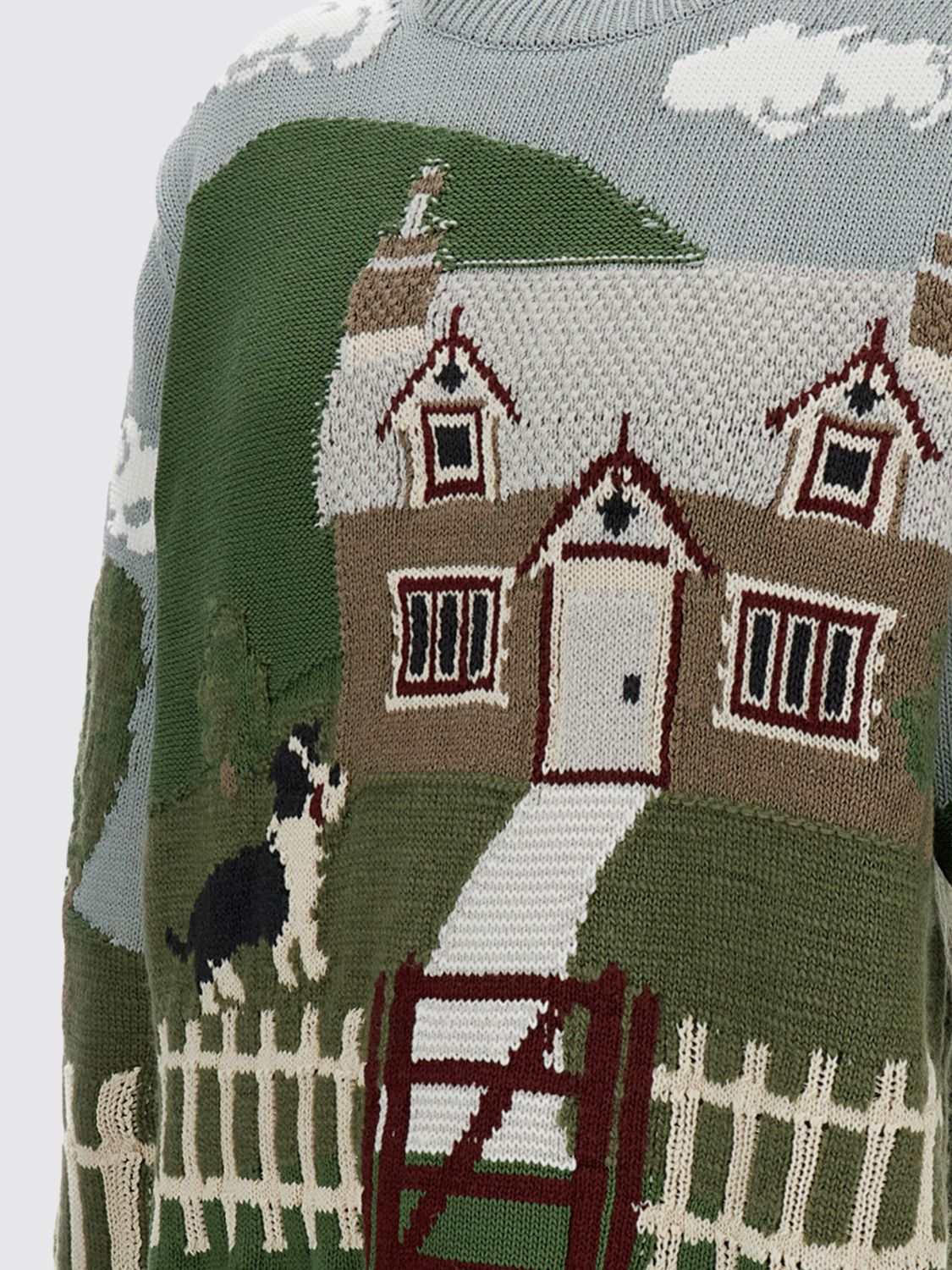 Junya Watanabe - graphic crew neck sweater long sleeve