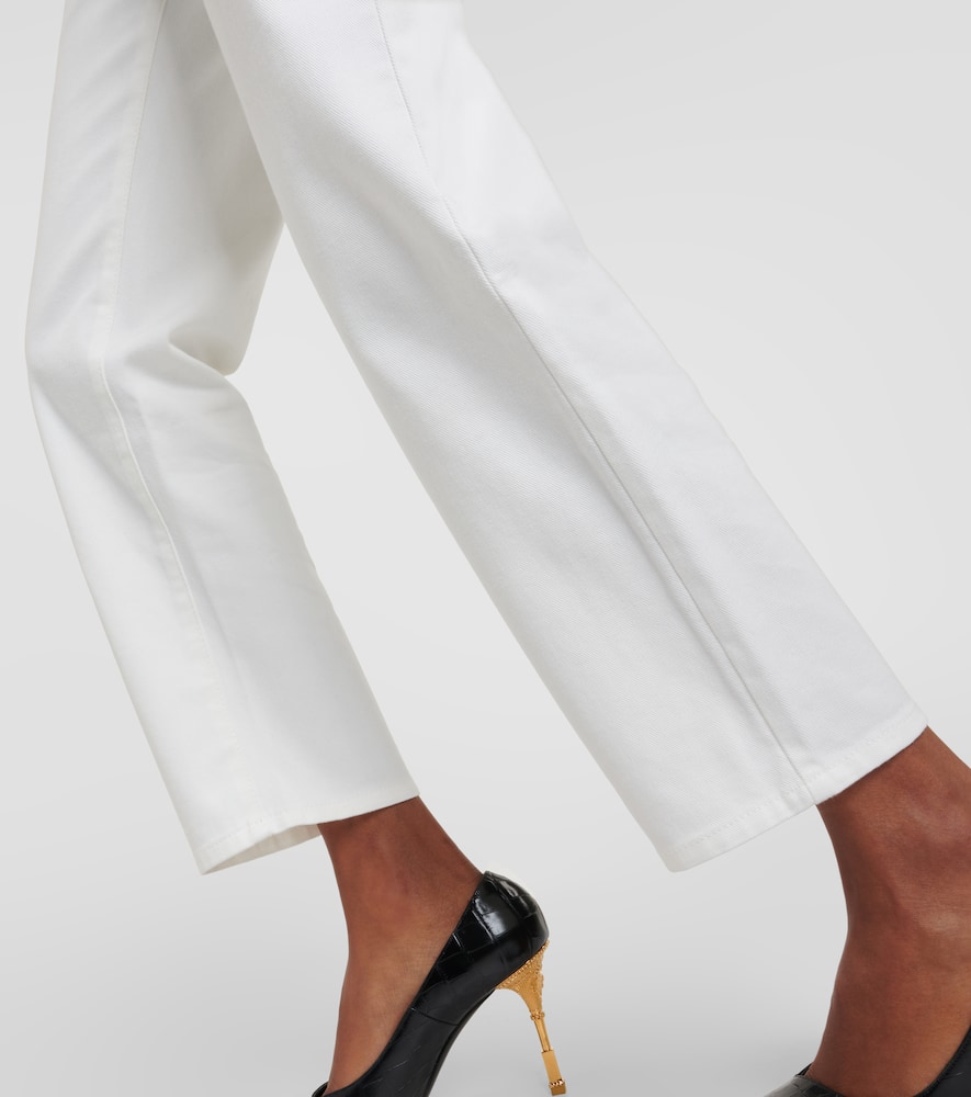 High-rise straight jeans