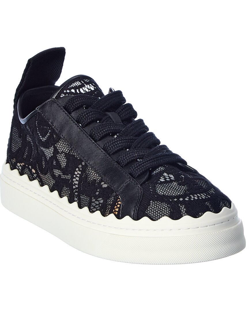 Lauren Lace & Leather Sneaker