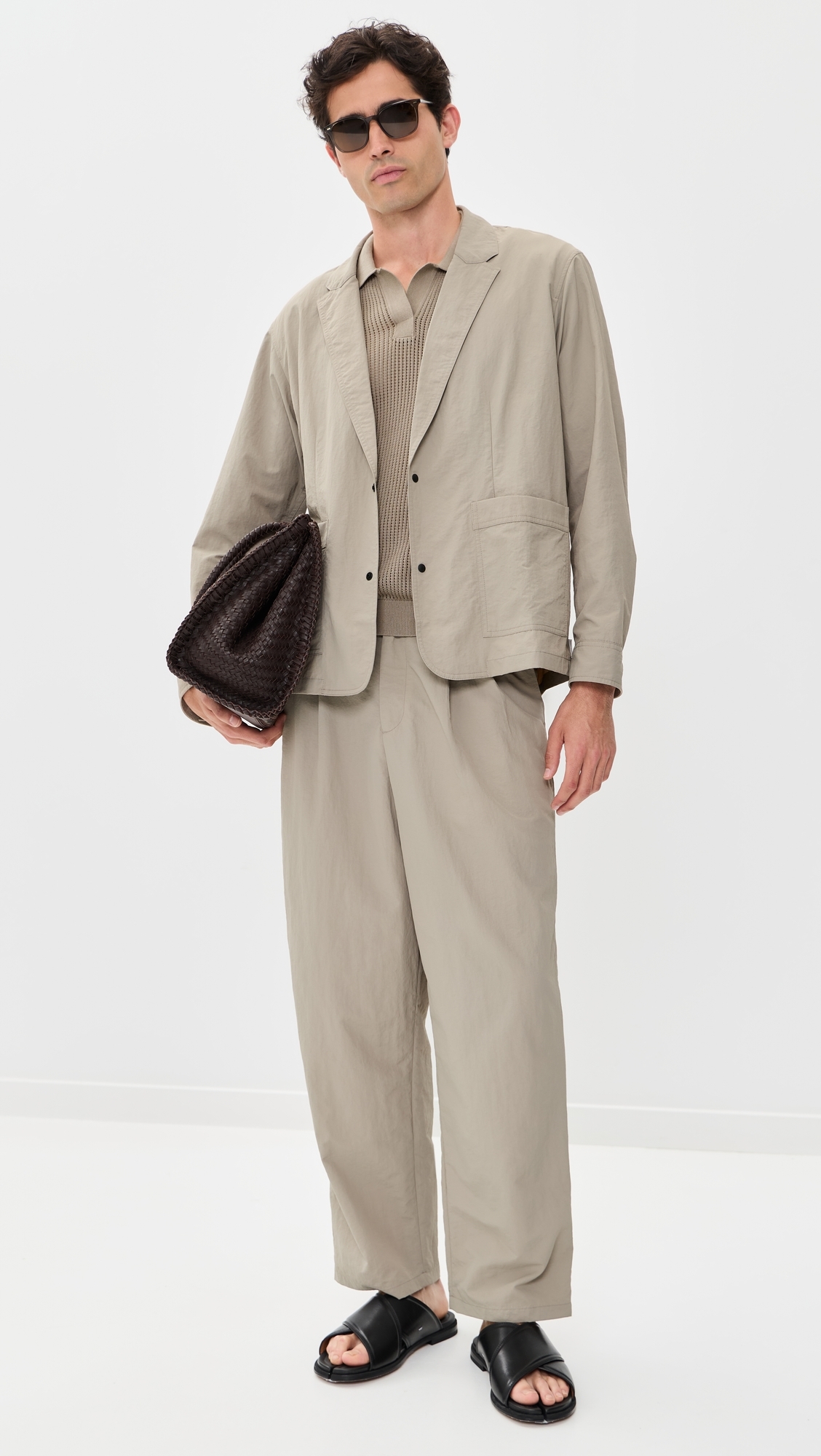 Nylon Beach Blazer Pumice