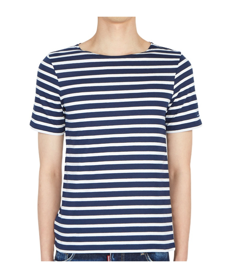 Striped short-sleeved T-shirt