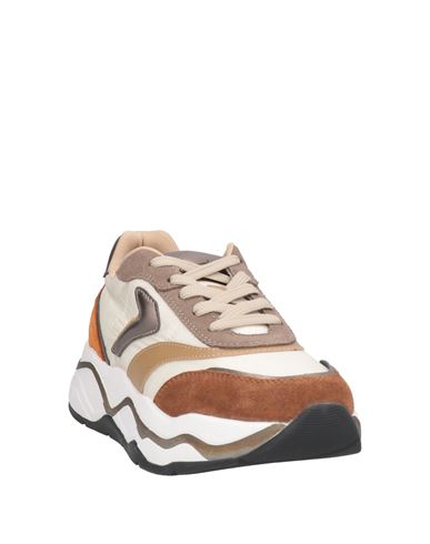 Voile Blanche Woman Sneakers Off white Size 6 Leather, Textile fibers