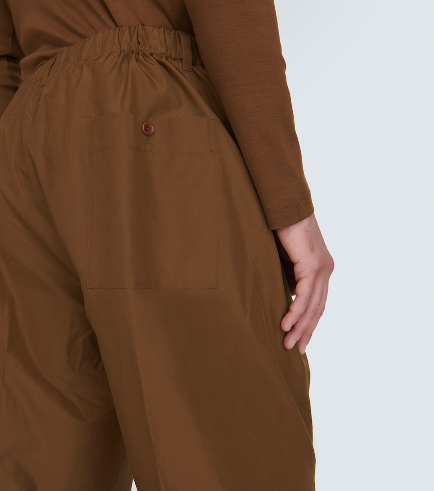 Silk straight pants