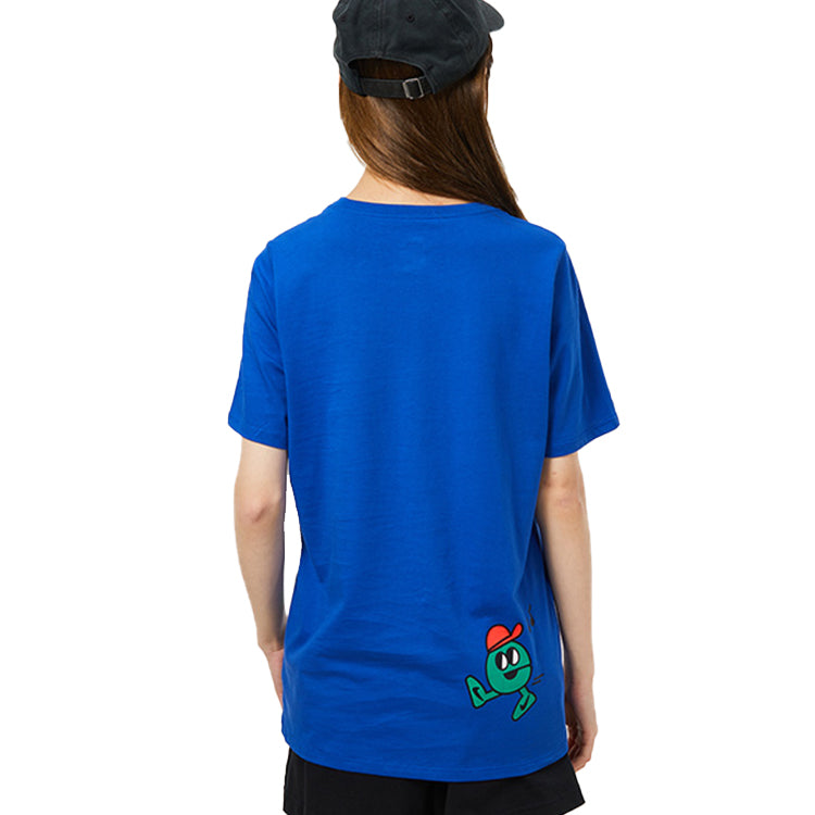 (GS) Cartoon Short Sleeve Round Neck Athleisure Casual Sports Boy Blue