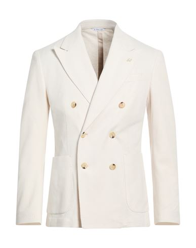 Man Blazer Beige Size 46 Cotton