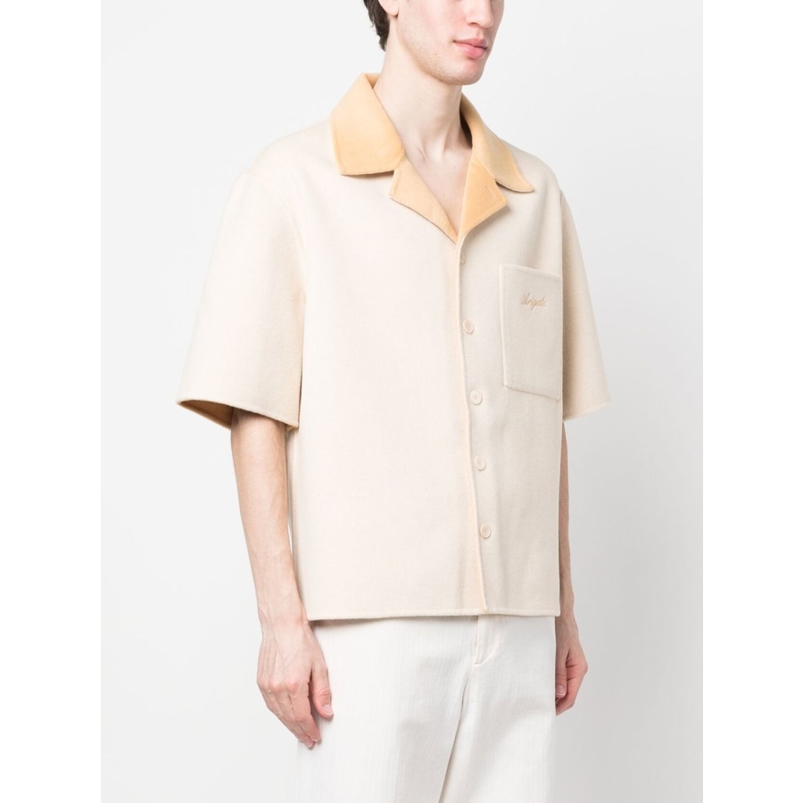 Double-Faced Wool-Blend Holiday Shirt