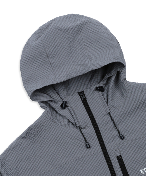 XJ132 Check Wrinkle Windbreaker