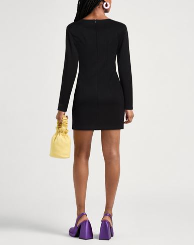 Woman Mini dress Black Size M Viscose, Polyamide, Elastane