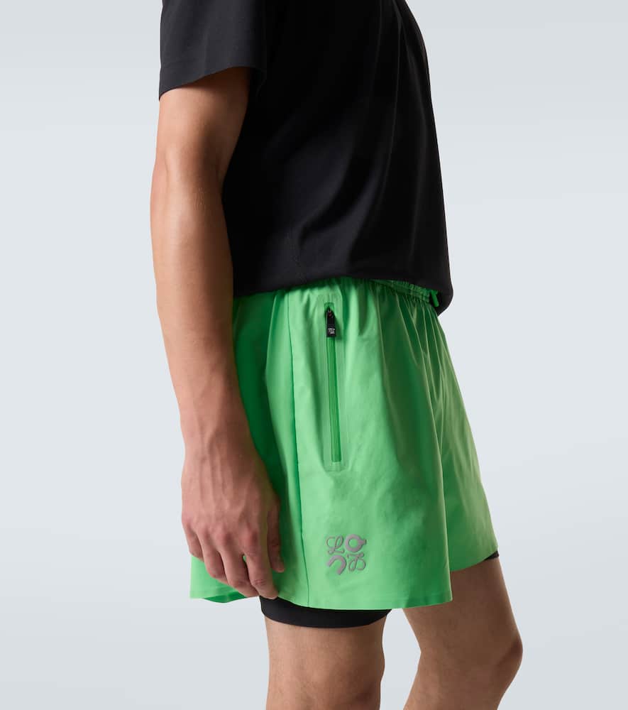 X On running shorts