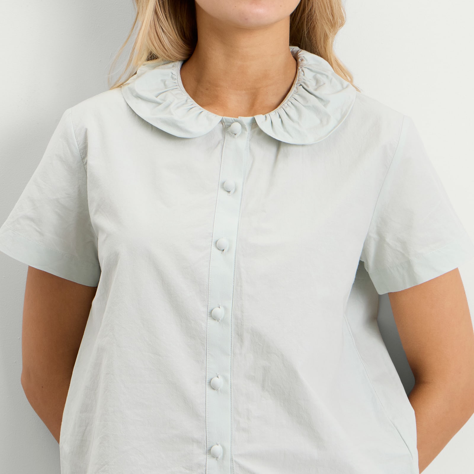 Women's Esme Button Shirt Mint