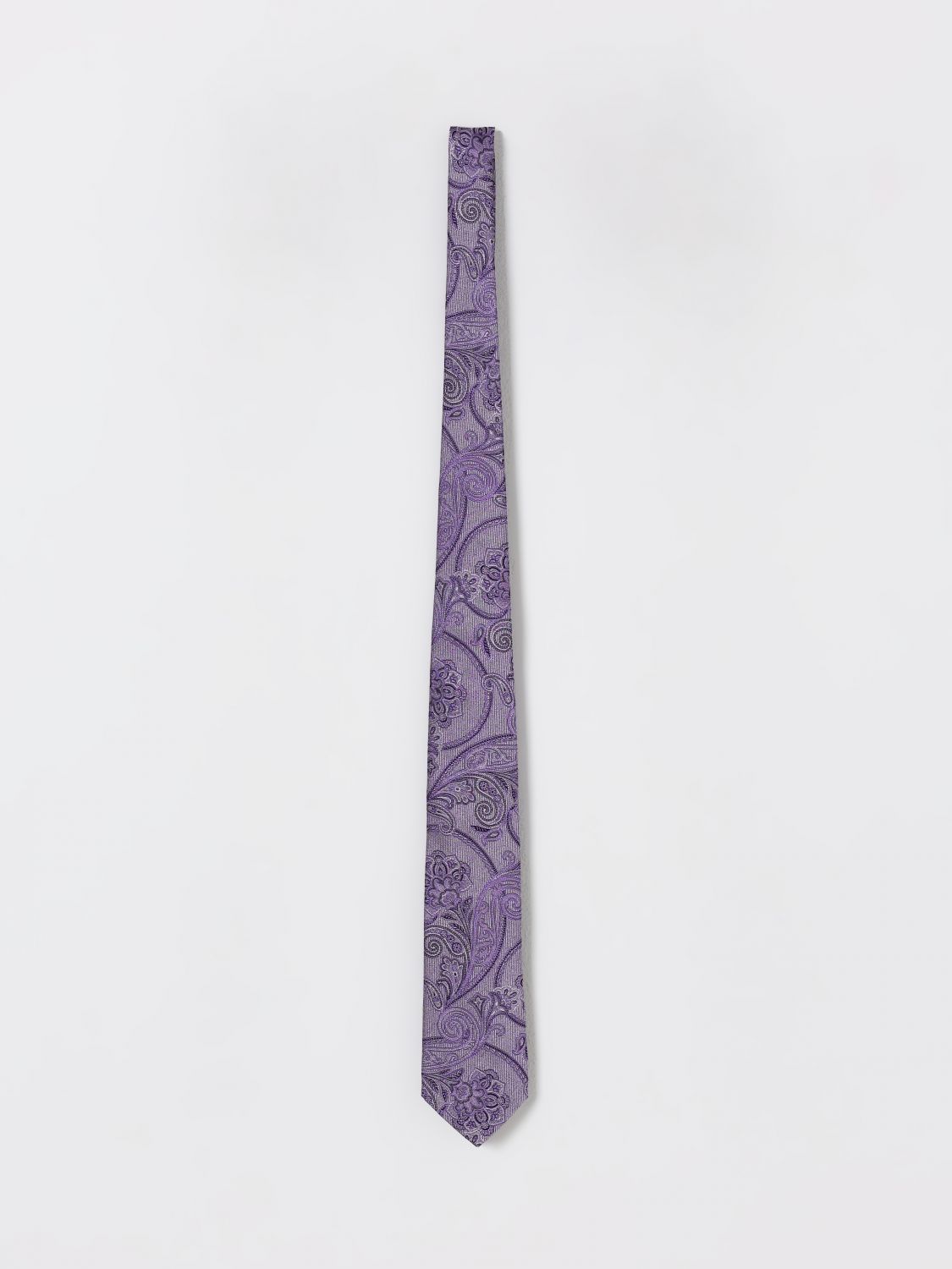 Paisley detailing tie - Blue