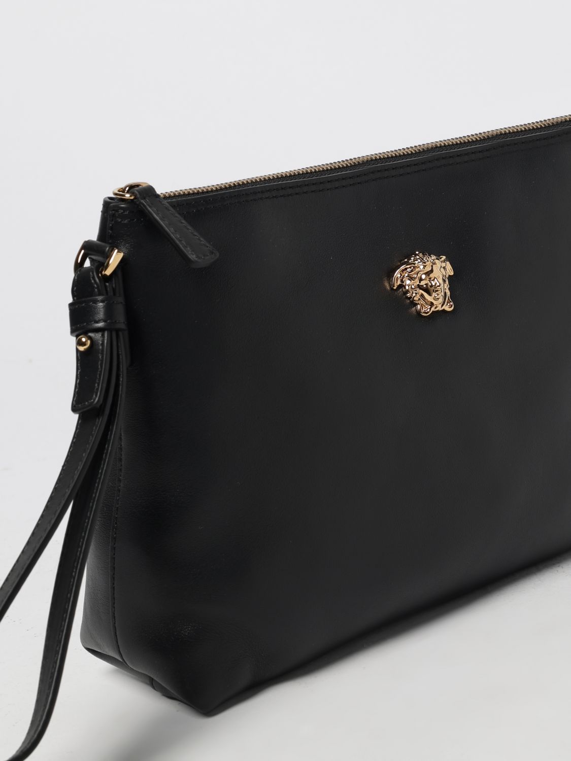 베르사체 남성 Medusa leather clutch bag - Blue 10206661A14675
