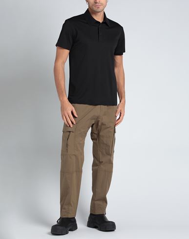 Man Polo shirt Black Size M Polyester