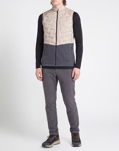 Man Vest Beige Size M Recycled polyester, Elastane