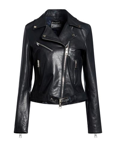 Woman Jacket Black Size L Leather