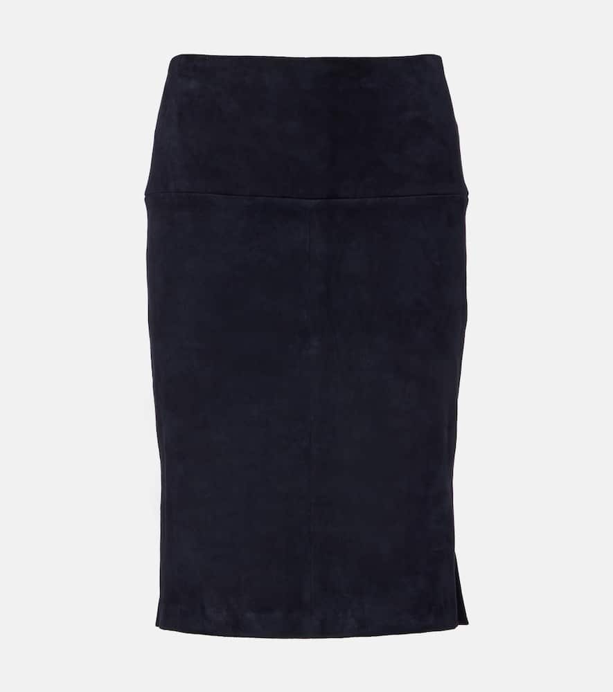 Gin suede pencil skirt