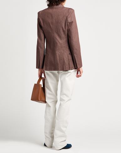 Sfilata Woman Blazer Brown Size 6 Cotton