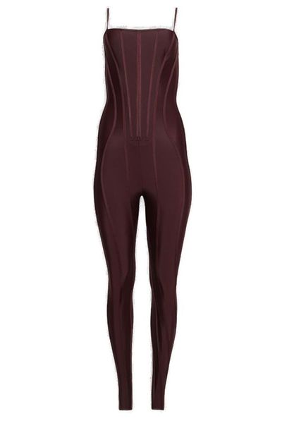 Mugler Corset Sleeveless Jumpsuit