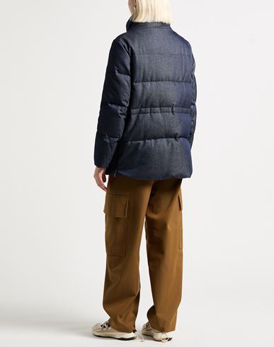 Woman Puffer Blue Size 4 Polyamide, Polyester